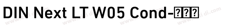 DIN Next LT W05 Cond字体转换